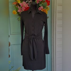 Iris Setlakwe Elegant Black Button-Up Dress